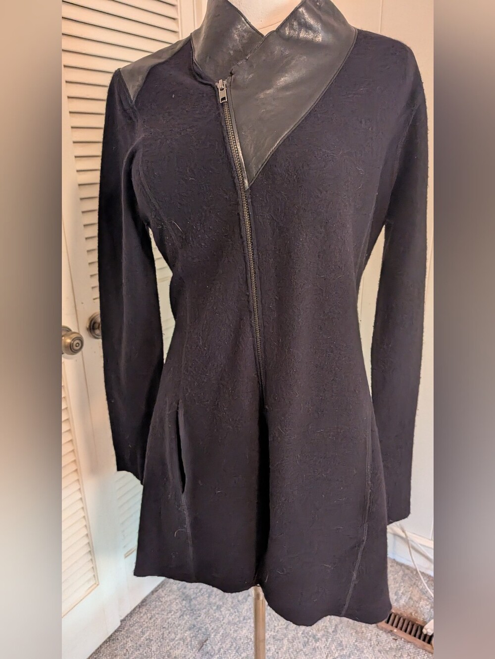 Eileen Fisher Black Textured Sweater